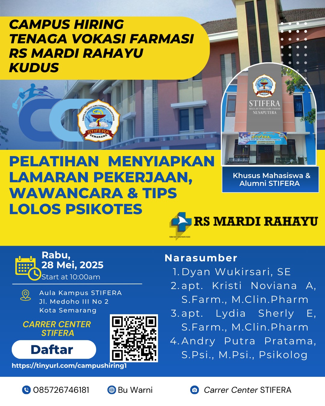 Career Center STIFERA Gelar Campus Hiring dan Pelatihan Persiapan Kerja