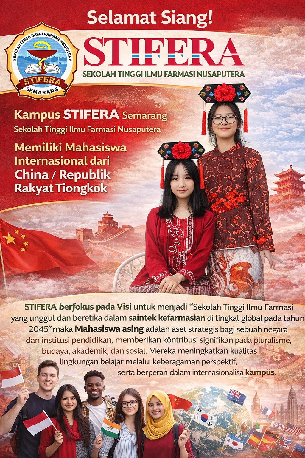 Mahasiswa Internasional di STIFERA Semarang