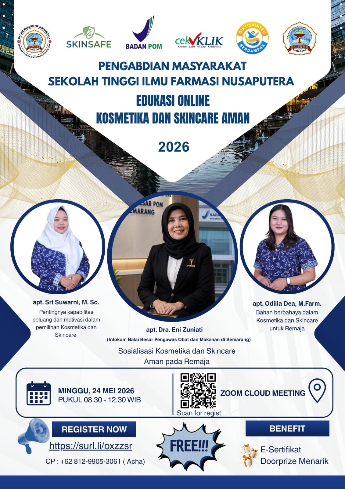 Edukasi Online Kosmetika dan Skincare Aman: Tingkatkan Kesadaran Remaja dalam Memilih Produk yang Aman dan Berkualitas.