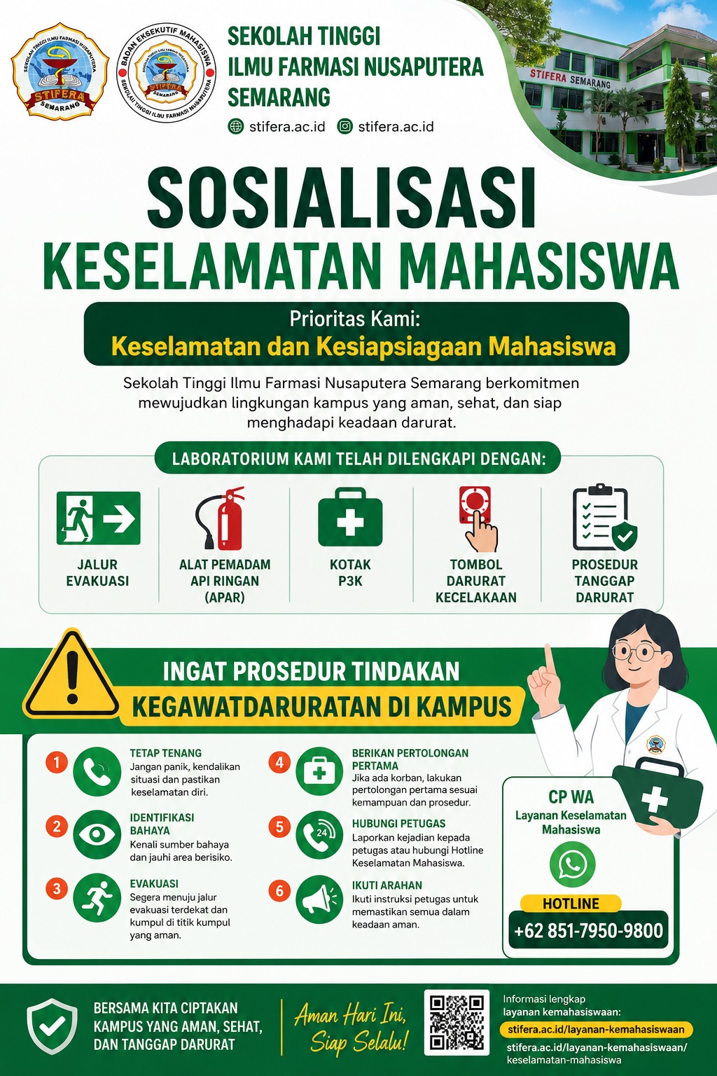 📰 SOSIALISASI KESELAMATAN MAHASISWA: Membangun Budaya Kampus yang Aman dan Tanggap Darurat