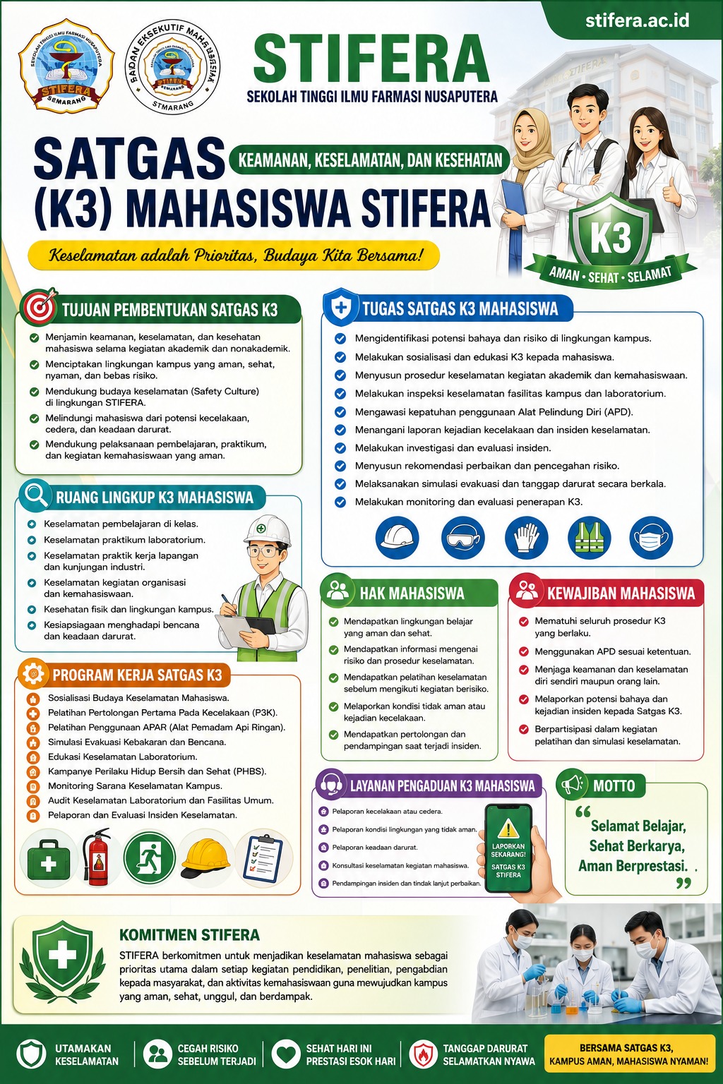 Satgas K3 Mahasiswa STIFERA: Mewujudkan Kampus Aman, Sehat, dan Berbudaya Keselamatan